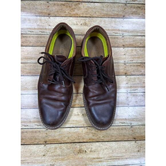 Florsheim Brown Leather Norwalk Plain Toe Oxford Shoes 13360-215 Men\'s Size 9M main image 4